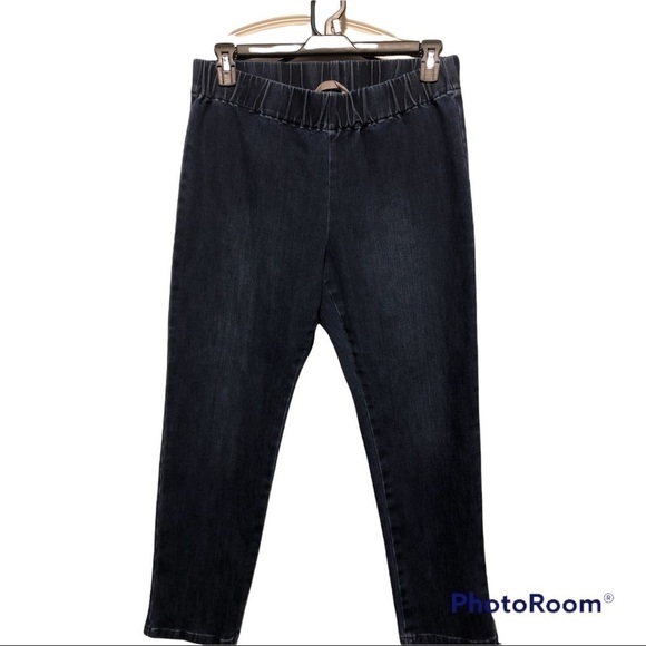 Soft Surroundings pullon elastic waist jeans - Picture 1 of 4